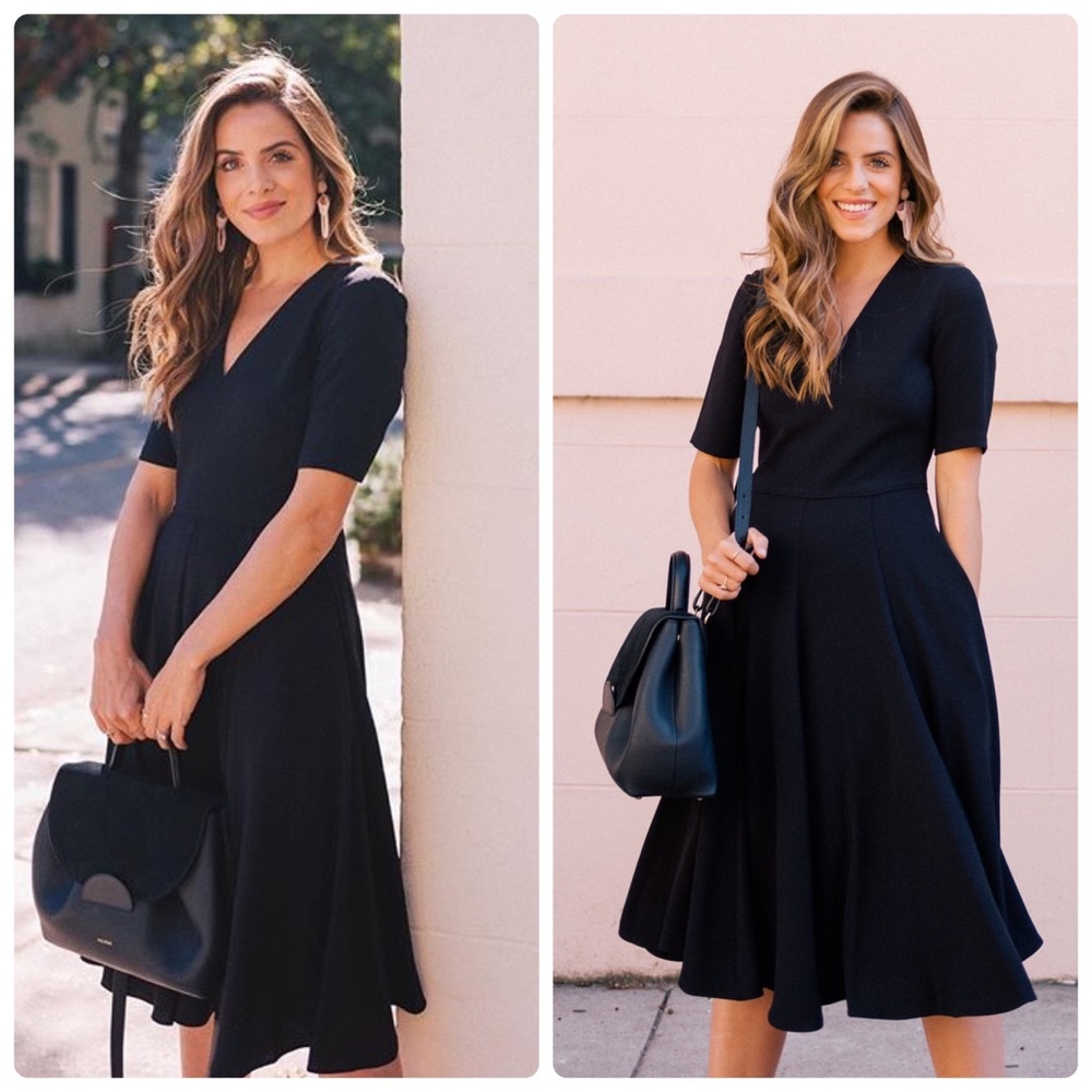 Gal Meets Glam Edith crepe dress - Black